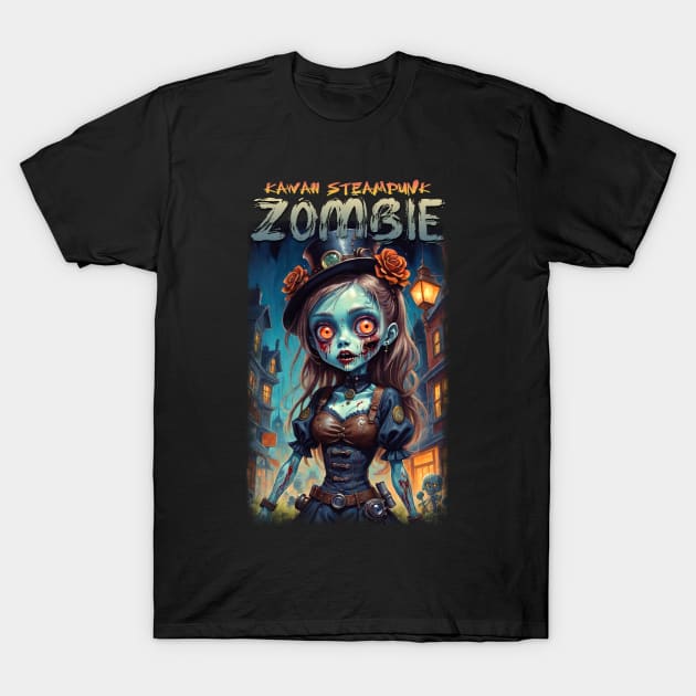 Kawaii Steampunk Zombie 05 T-Shirt by KawaiiDread